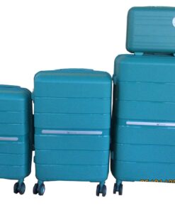Unbreakable Travel Luggage 4 Piece Suitcases Spinner - Blue