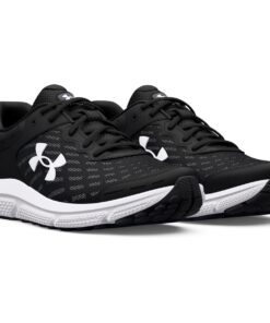 Under Armour Men's Charged Assert 10 Road Running Shoes - Black/White - UK 9.5