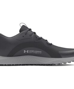 Under Armour Men's Charged Draw 2 Spikeless Golf Shoes - Black/Black/Mod Grey - UK 13