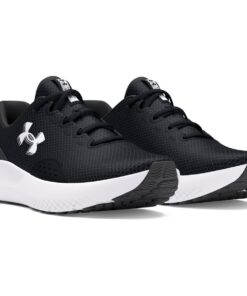 Under Armour Men's Charged Surge 4 Road Running Shoes - Black/Anthracite/White - UK 8.5