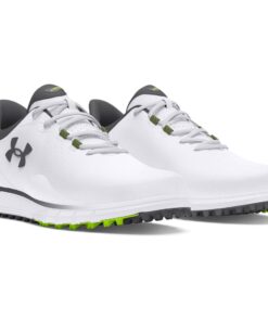 Under Armour Men's Drive Fade Spikeless Golf Shoes - White/White/Titan Grey - UK 7