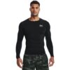 Under Armour Men's HeatGear Armour Long Sleeve - Black/White - 3XL