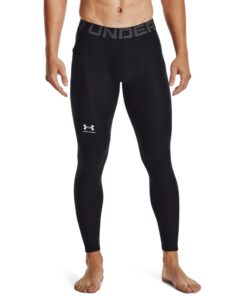 Under Armour Men's HG Armour Leggings - Black/White - XL