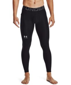 Under Armour Men's HG Armour Training Leggings - Black/White - 3XL