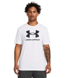 Under Armour Men's Sportstyle Logo Update Short Sleeve Training T-Shirt - White/Black - 2XL