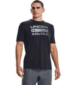 Under Armour Men's Team Issue Wordmark Shorts Sleeve Tee - Black/Rhino Gray - S