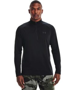 Under Armour Men's Tech 2.0 1/2 Zip Jacket - Black/Charcoal - 4XL