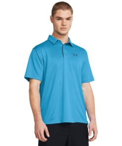 Under Armour Men's Tech Golf Polo - Capri/Pitch Gray - 2XL