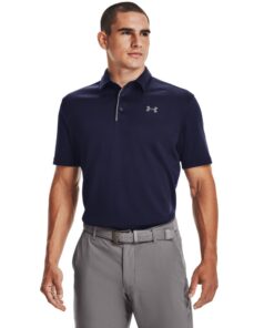Under Armour Men's Tech Polo - Blue - Midnight Navy/Graphite/Graphite - 2XL