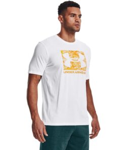 Under Armour Men's UA ABC Camo Boxed Logo Short Sleeve Tee - White/Rise - S