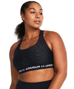 Under Armour Women's Armour Mid Crossback Printed Sports Bra - M