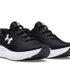 Under Armour Women's Charged Surge 4 Road Running Shoes - Black/Anthracite/White - UK 4