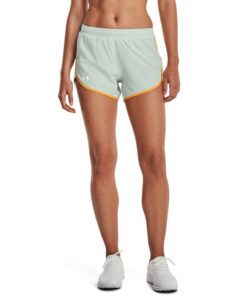 Under Armour Women's Fly-By Elite 3 Inch' Running Shorts - Illusion Green/Orange - XL