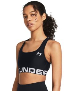 Under Armour Women's HeatGear Armour Mid Branded Sports Bra