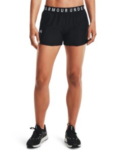 Under Armour Women's Play Up 3.0 Shorts - Black / Black / White - XL