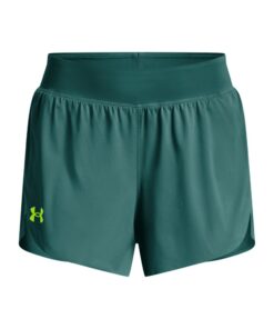 Under Armour Women's Pro Elite Shorts - Coastal Teal/Lime Surge - XS