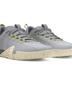 Under Armour Women's Reign 6 Training Shoes - Halo Gray/High-Vis Yellow/Provence Purple - UK 3