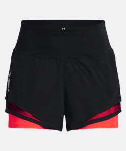 Under Armour Women's Run Everywhere Shorts - Black/Beta/Reflective - S