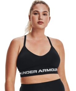 Under Armour Women's Seamless Low Impact Long Sports Bra - Black