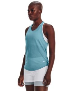 Under Armour Women's Streaker Running Tank - Black - Blue - XL