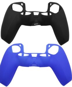 Unibright  Silicone Covers (Pack of 2) Black and Blue for PS5