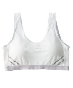 Unicoo Breathable, Light & Ultra Soft Sport Bra for Girls - White - 38A