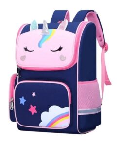 Unicorn School Backpack - Blue