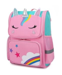 Unicorn School Backpack - Pink