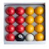 Union Billiards Standard Yellow & Red Pool Balls 2-inch
