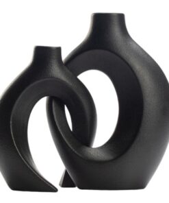 Unique Hollow Cuddled Ceramic Vase