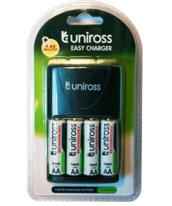 Uniross Charger & AA Rechargeable Batteries