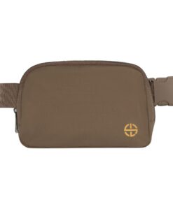 Unisex Athletica Nylon Waterproof Belt Bags by Soul Lifestyle - Brown
