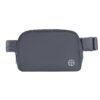 Unisex Athletica Nylon Waterproof Belt Bags by Soul Lifestyle - Charcoal
