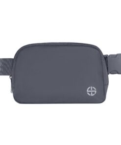 Unisex Athletica Nylon Waterproof Belt Bags by Soul Lifestyle - Charcoal