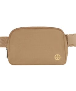 Unisex Athletica Nylon Waterproof Belt Bags by Soul Lifestyle - Light Brown