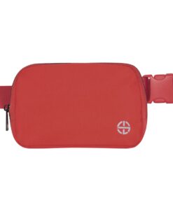 Unisex Athletica Nylon Waterproof Belt Bags by Soul Lifestyle - Red