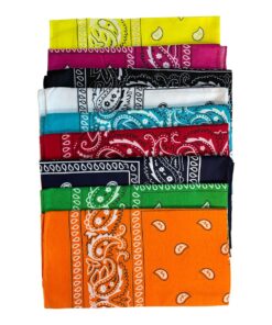 Unisex Bandanas Assorted Colours and Patterns - Set Of 5
