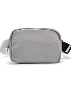 Unisex Crossbody/Belt bag with Adjustable Strap - Grey