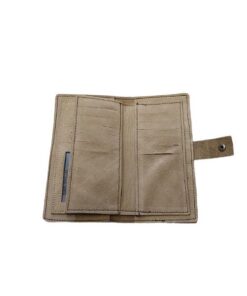 Unisex Genuine Leather Long wallet - Brown