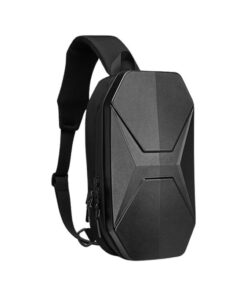 Unisex Hard Shell Shoulder Crossbody Bag With USB Charging Port XF0544