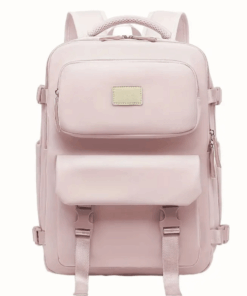 Unisex Large Capacity Waterproof Backpack - Versatile Travel & Laptop Bag - Pink