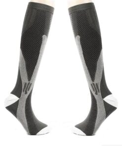 Unisex Long Compression Socks - Grey S/M - S-M