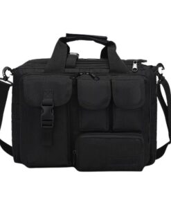 Unisex Multifunction Crossbody Travel Bag - Black