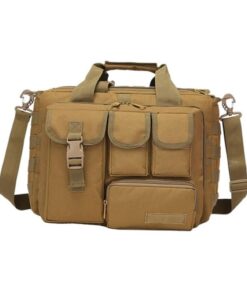 Unisex Multifunction Crossbody Travel Bag - Brown