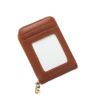 Unisex PU Leather ID & Credit Card Holder - Tan
