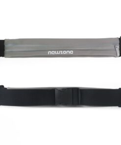 Unisex Reflective Slim Running Belt for Accessories for Phone, Keys, Nutrients - Grey