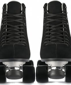 Unisex Roller Skates Suede Microfiber Quad Skates Roller Skating Shoes