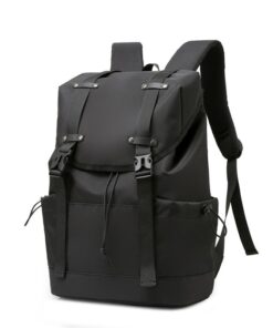Unisex Stylish Casual Backpack with Computer Compartment - Black