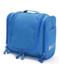 Unisex Travel Makeup Wash Toiletry Cosmetic Storage Organizer Bag - Blue