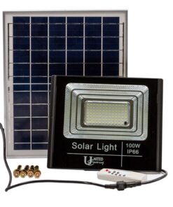 United - 100W LED Floodlight With Solar panel